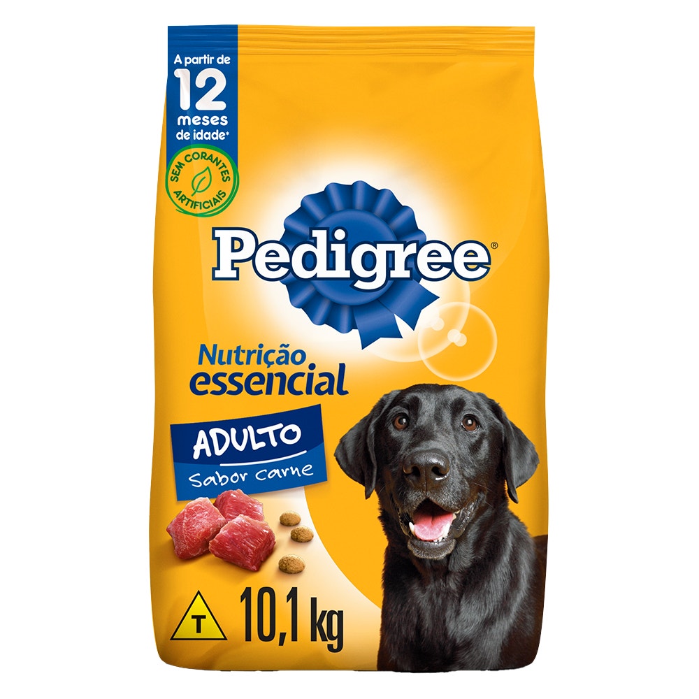 PEDIGREE® Nutrição Essencial ração seca adulto sabor carne
