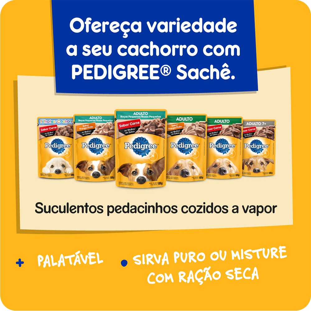 PEDIGREE® Linha de sachês para cães de todas as idades