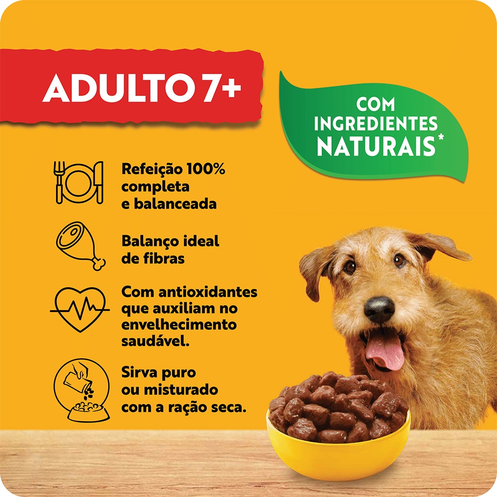 PEDIGREE® Sachê sênior sabor carne ao molho