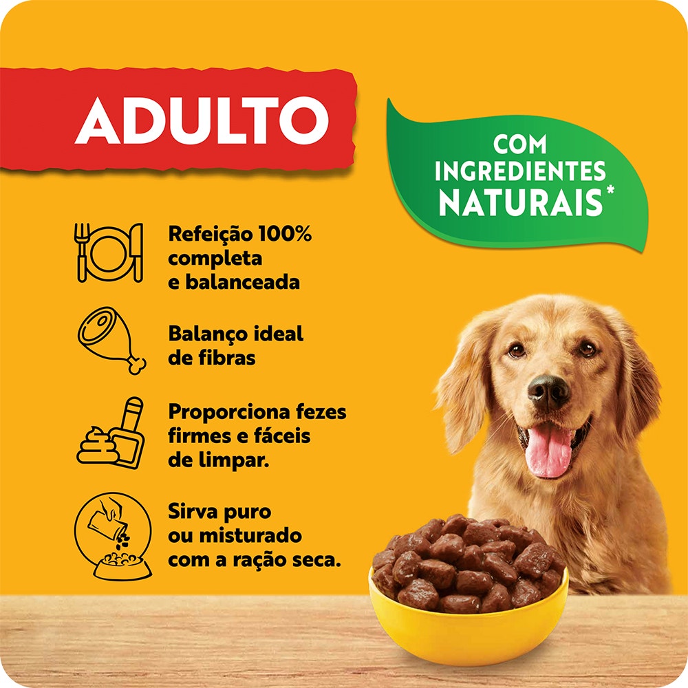 PEDIGREE® Sachê adulto sabor carne ao molho