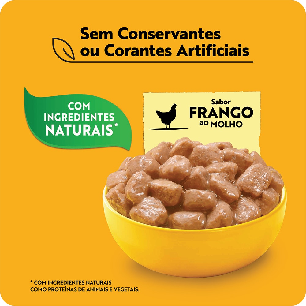PEDIGREE® Sachê filhote sabor frango ao molho