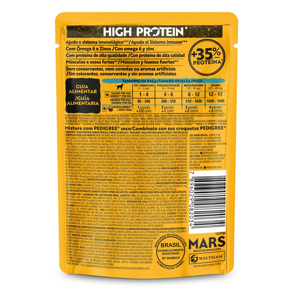 pedigree high protein