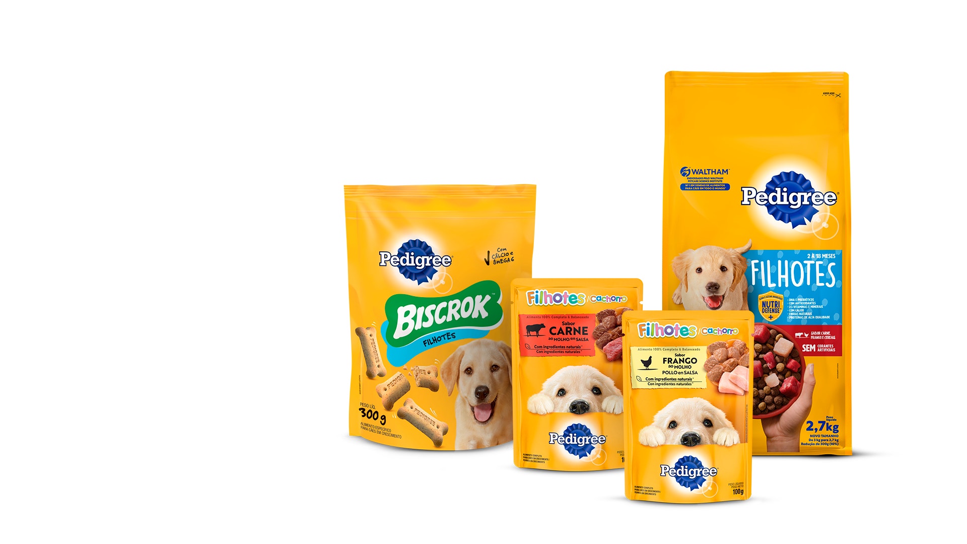 PEDIGREE® Linha de produtos para cachorro filhote