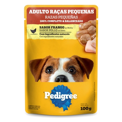 PEDIGREE® Sachê Adulto Raças pequenas Sabor Frango Ao Molho