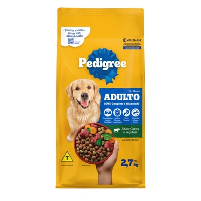 PEDIGREE® Ração Seca Adulto Sabor Carne e Vegetais
