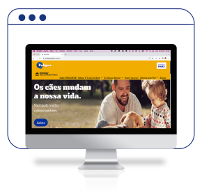 Página do Programa Adotar é Tudo de Bom